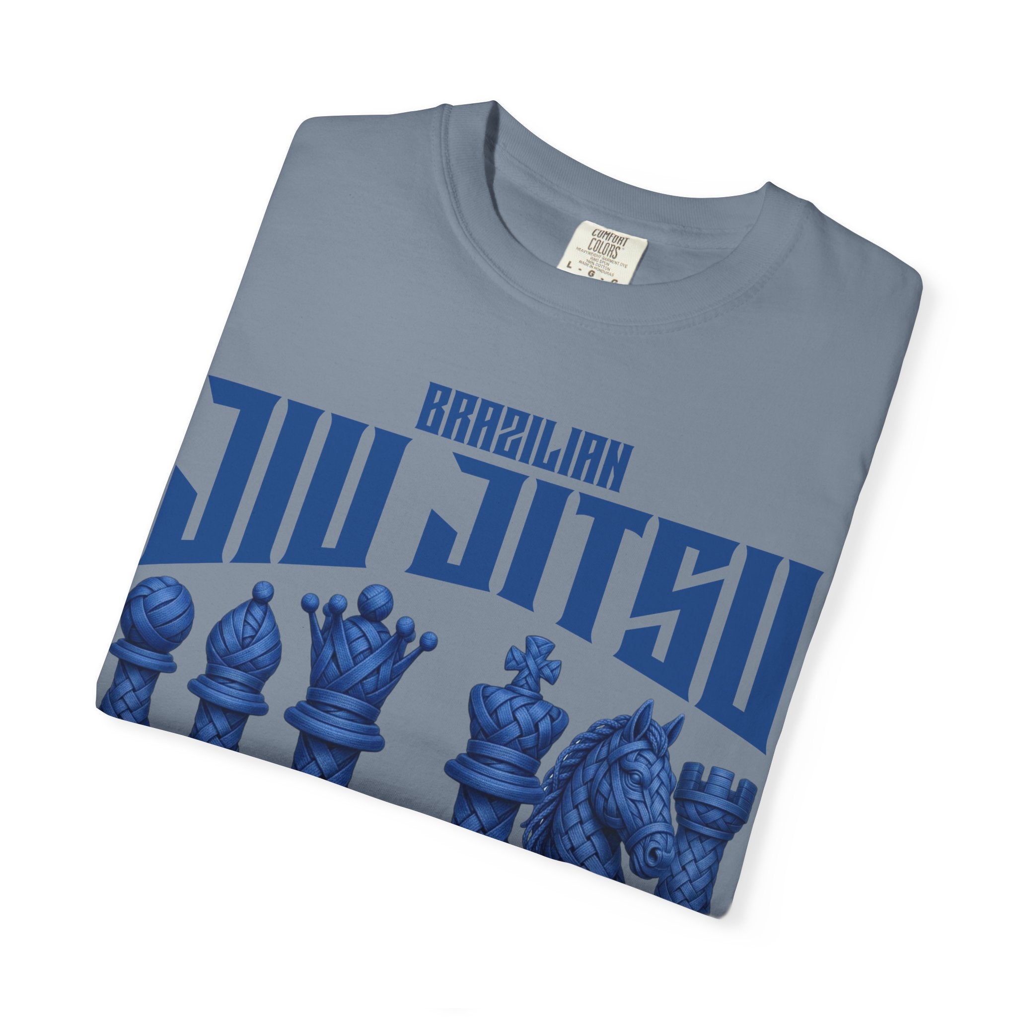 Brazilian Jiu-Jitsu Chess Pieces T-Shirt - Blue