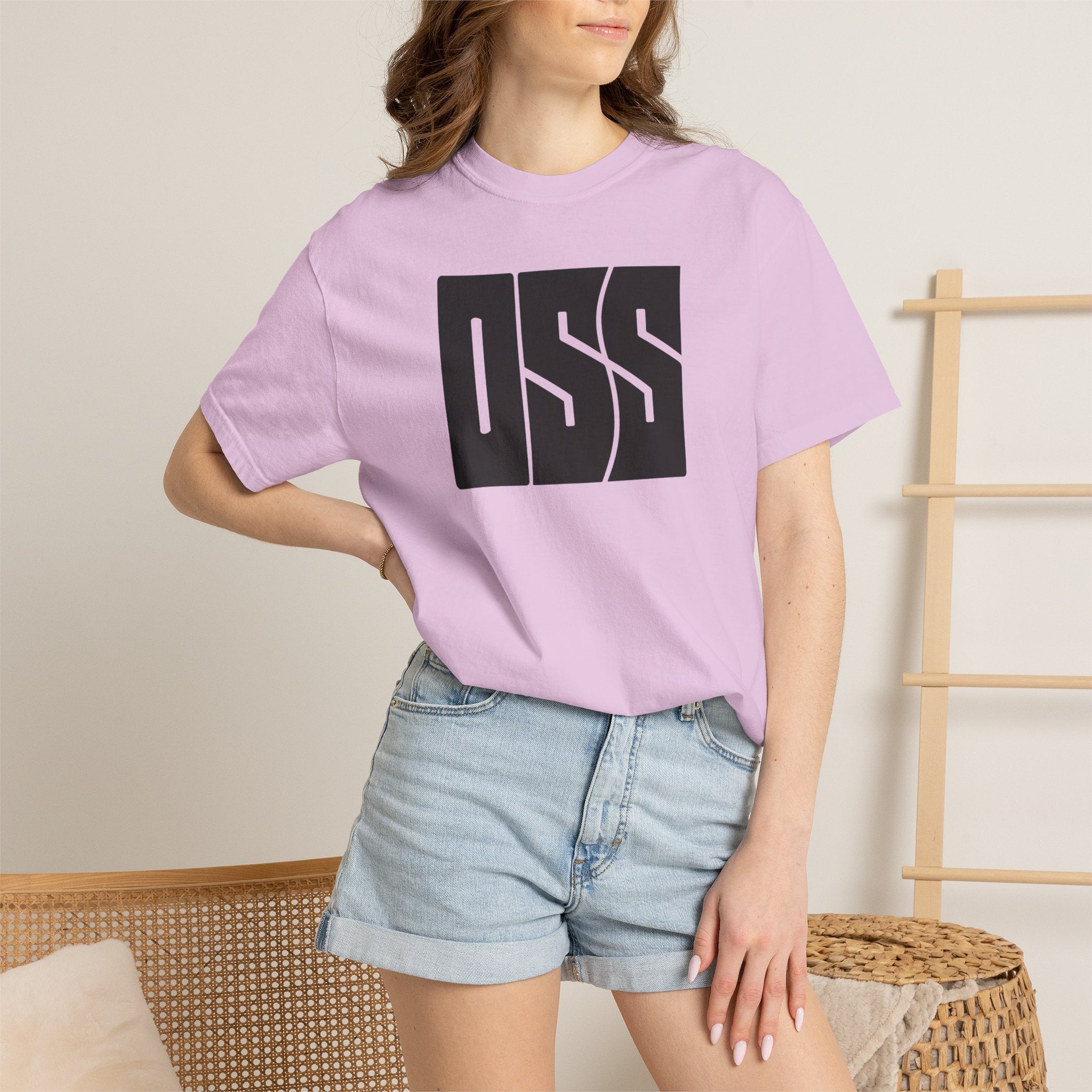 Oss brazilian jiu jitsu text graphic tee