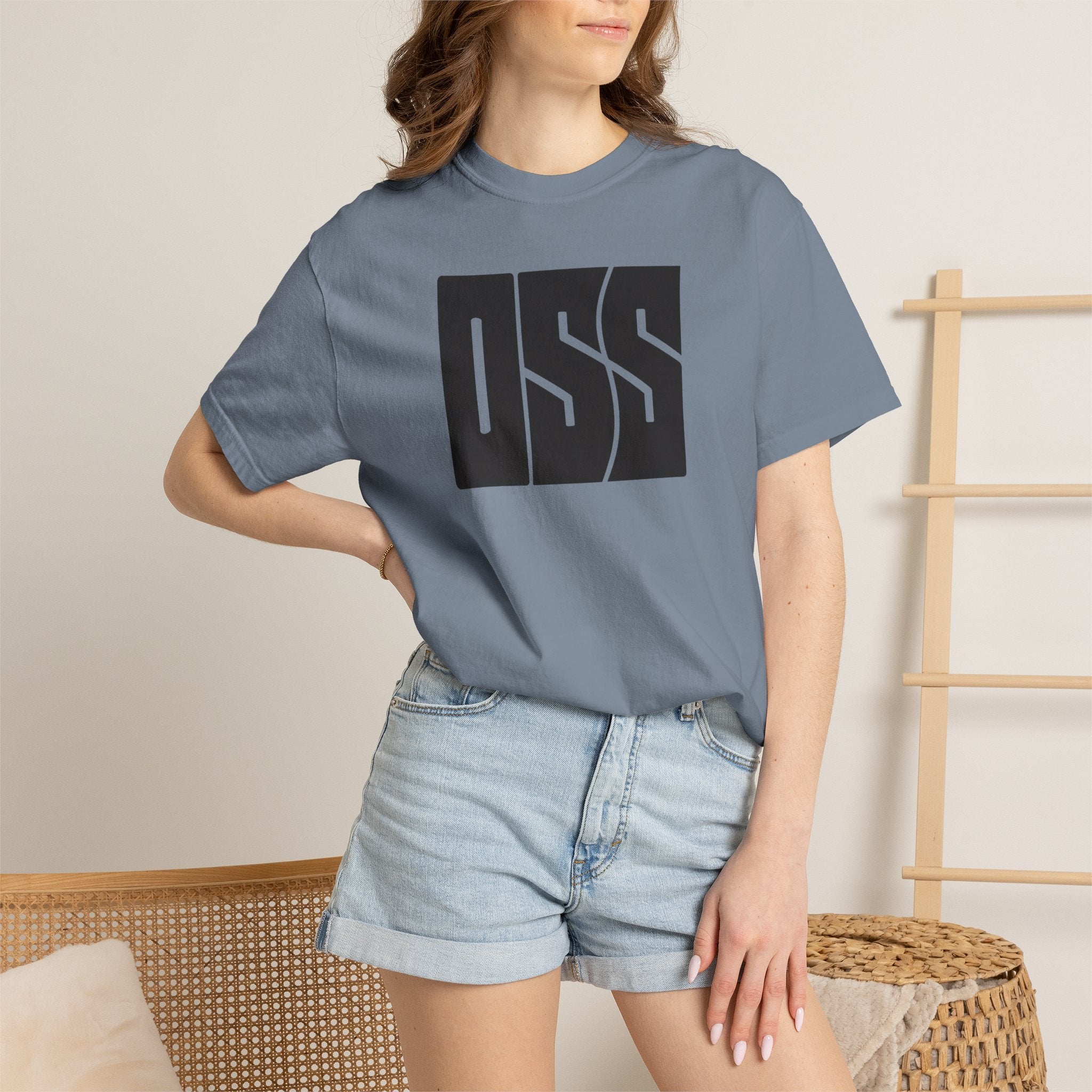 Oss brazilian jiu jitsu text graphic tee