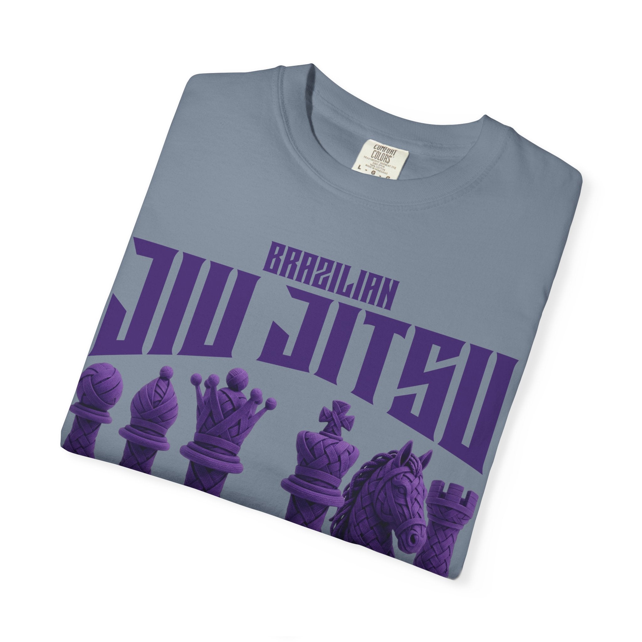 Brazilian Jiu-Jitsu Chess Pieces T-Shirt - purple