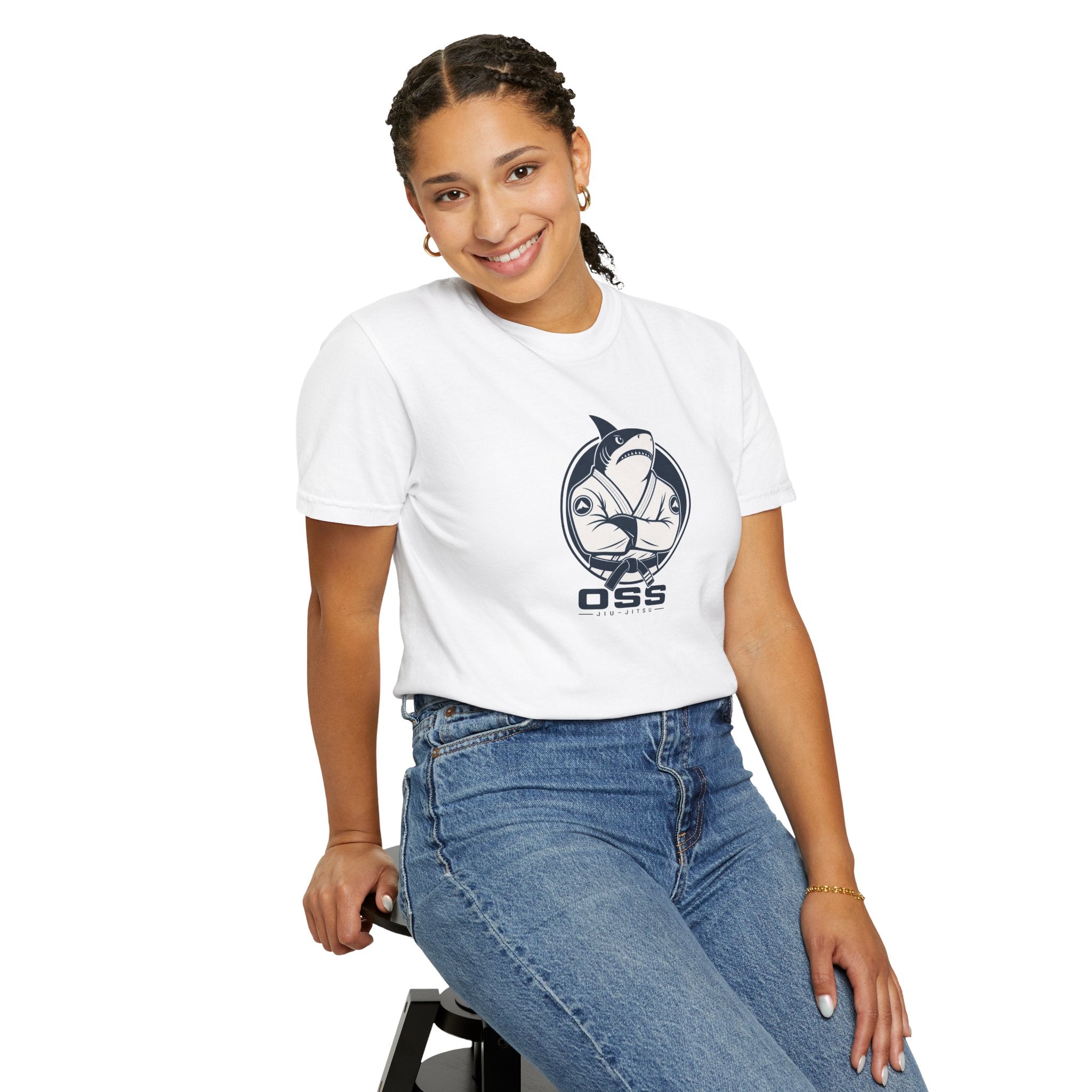 Jiu Jitsu Shark Logo Tee - OSS Graphic T-Shirt