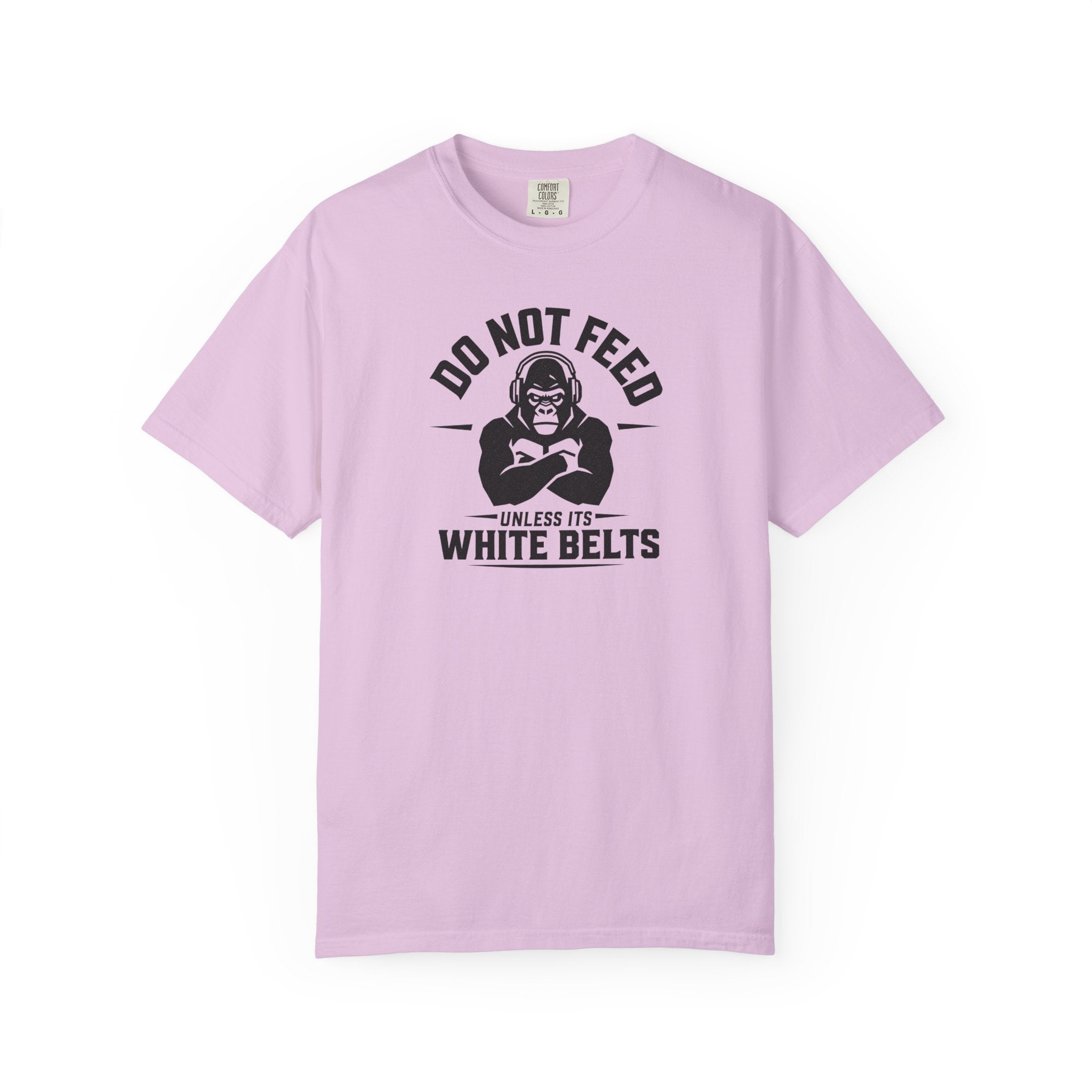 Do not feed unless its white belts - gorilla graphic tee