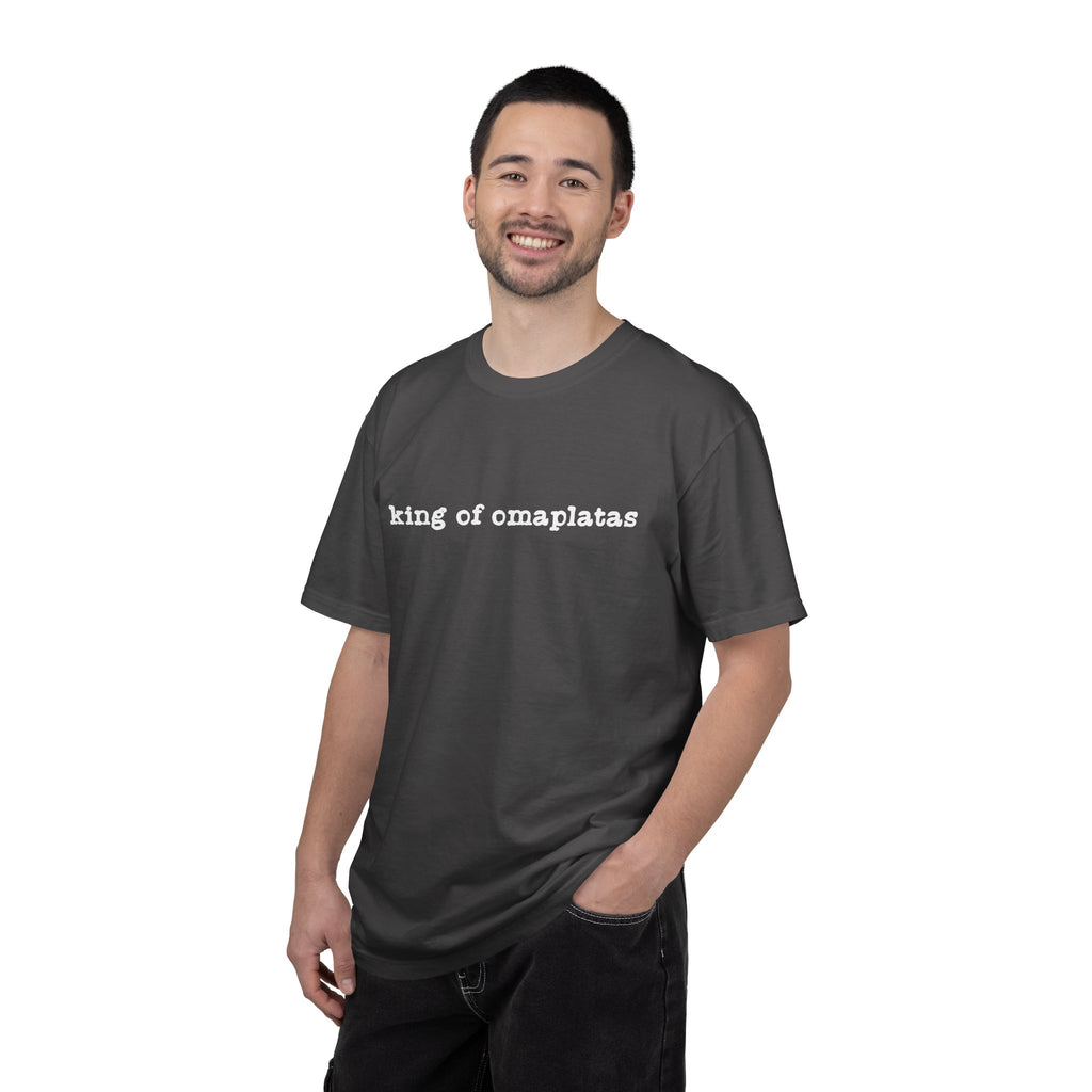 King of Omaplatas T-Shirt — Minimal Text Graphic Tee