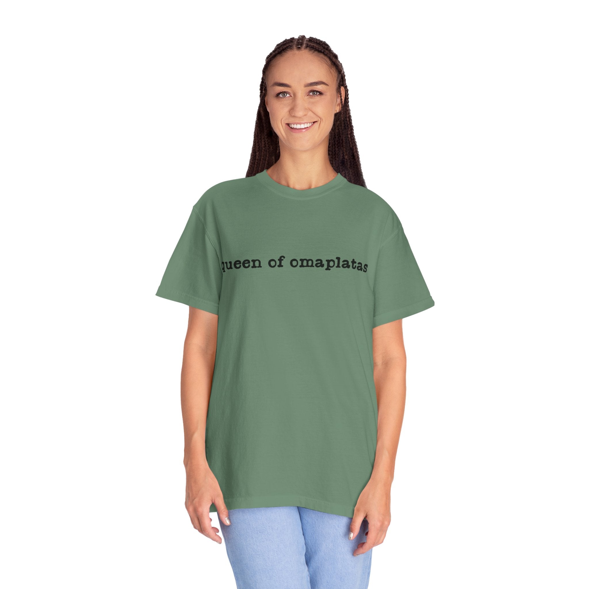 Queen of omaplatas T-Shirt — Minimal Text Graphic Tee