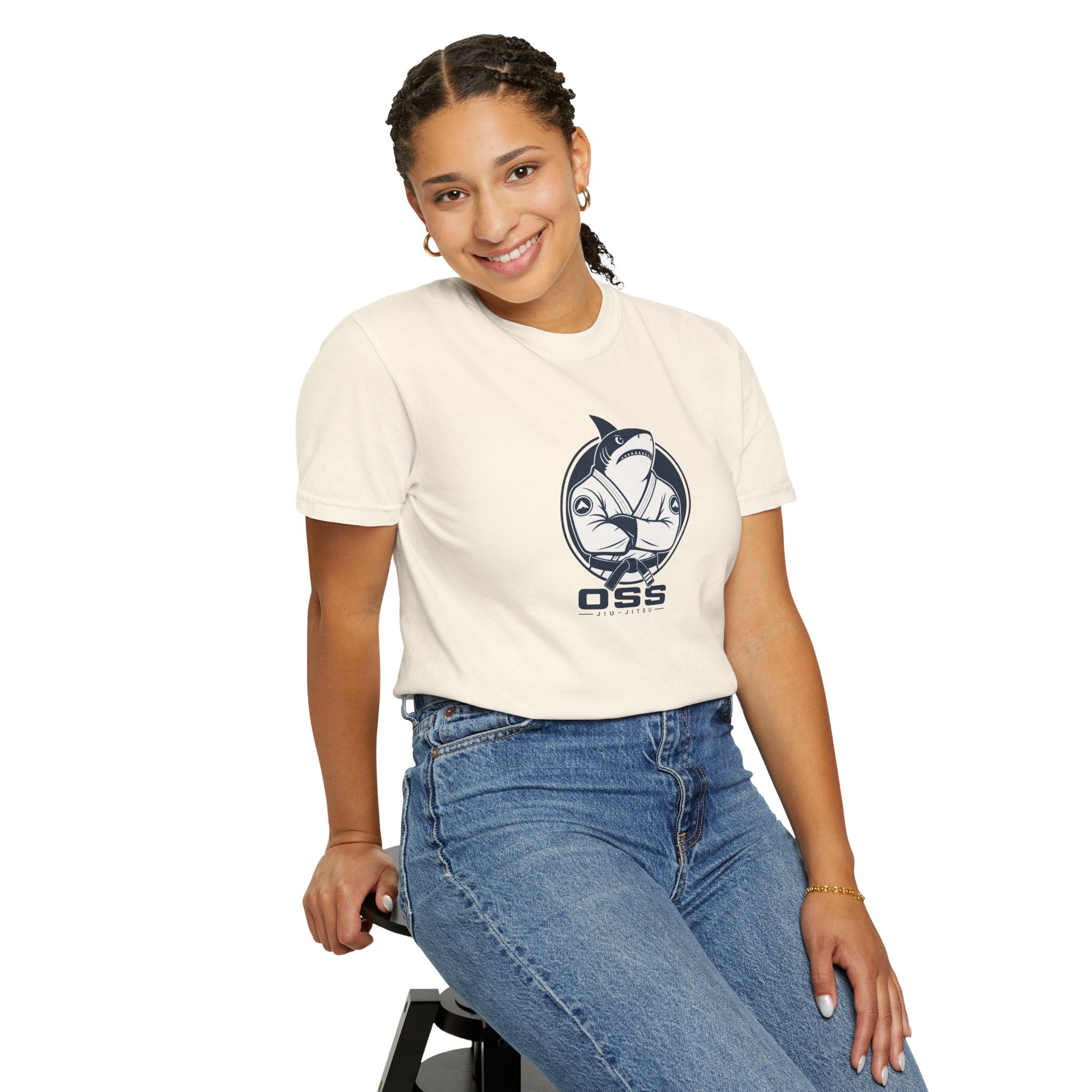 Jiu Jitsu Shark Logo Tee - OSS Graphic T-Shirt