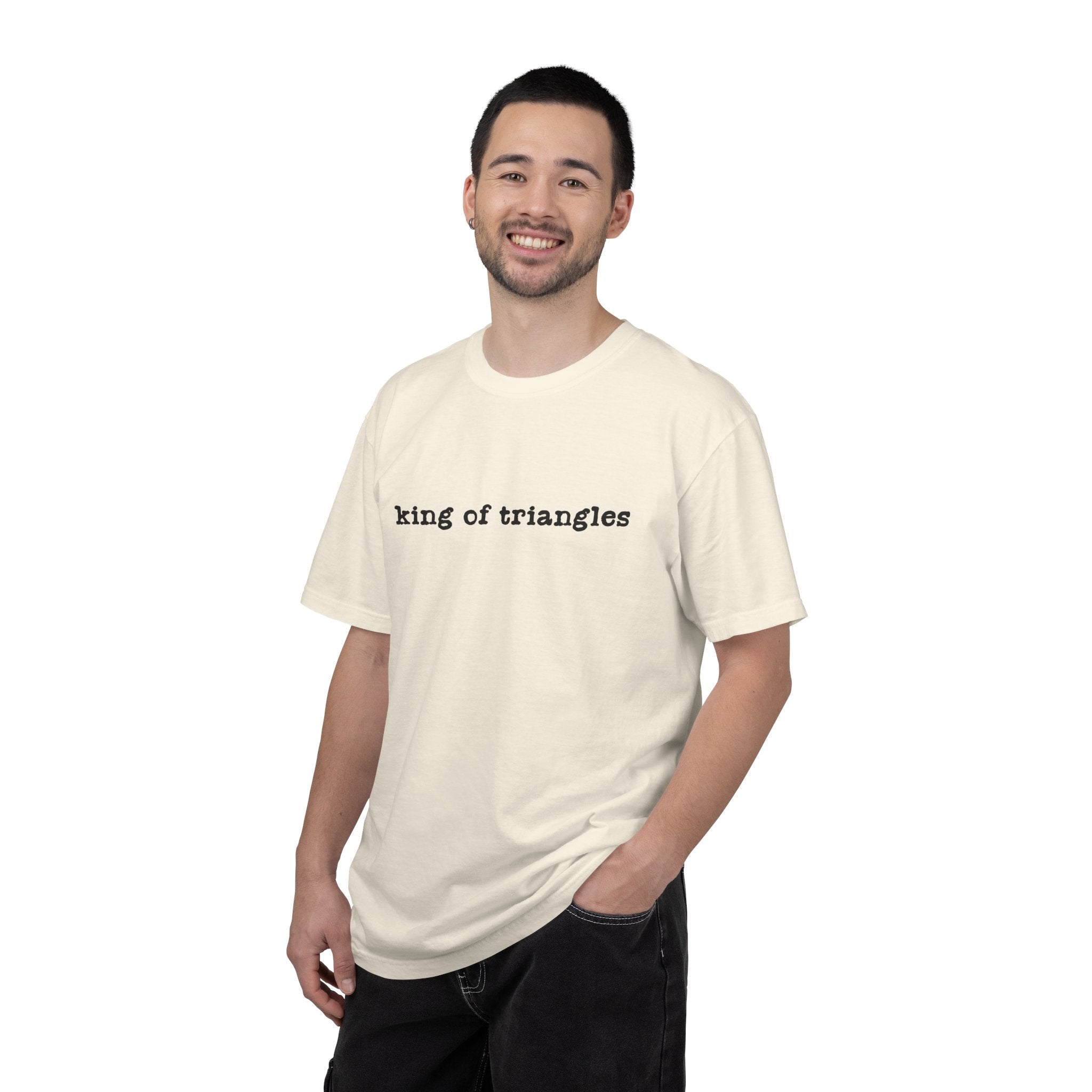 King of Triangles T-Shirt — Minimalist Graphic Tee