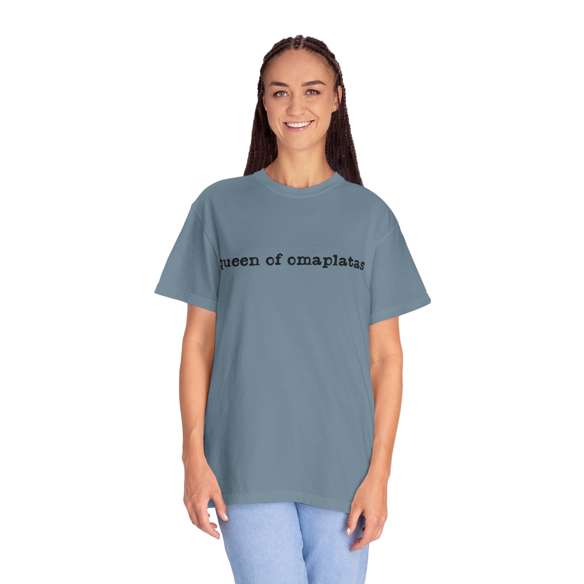 Queen of omaplatas T-Shirt — Minimal Text Graphic Tee