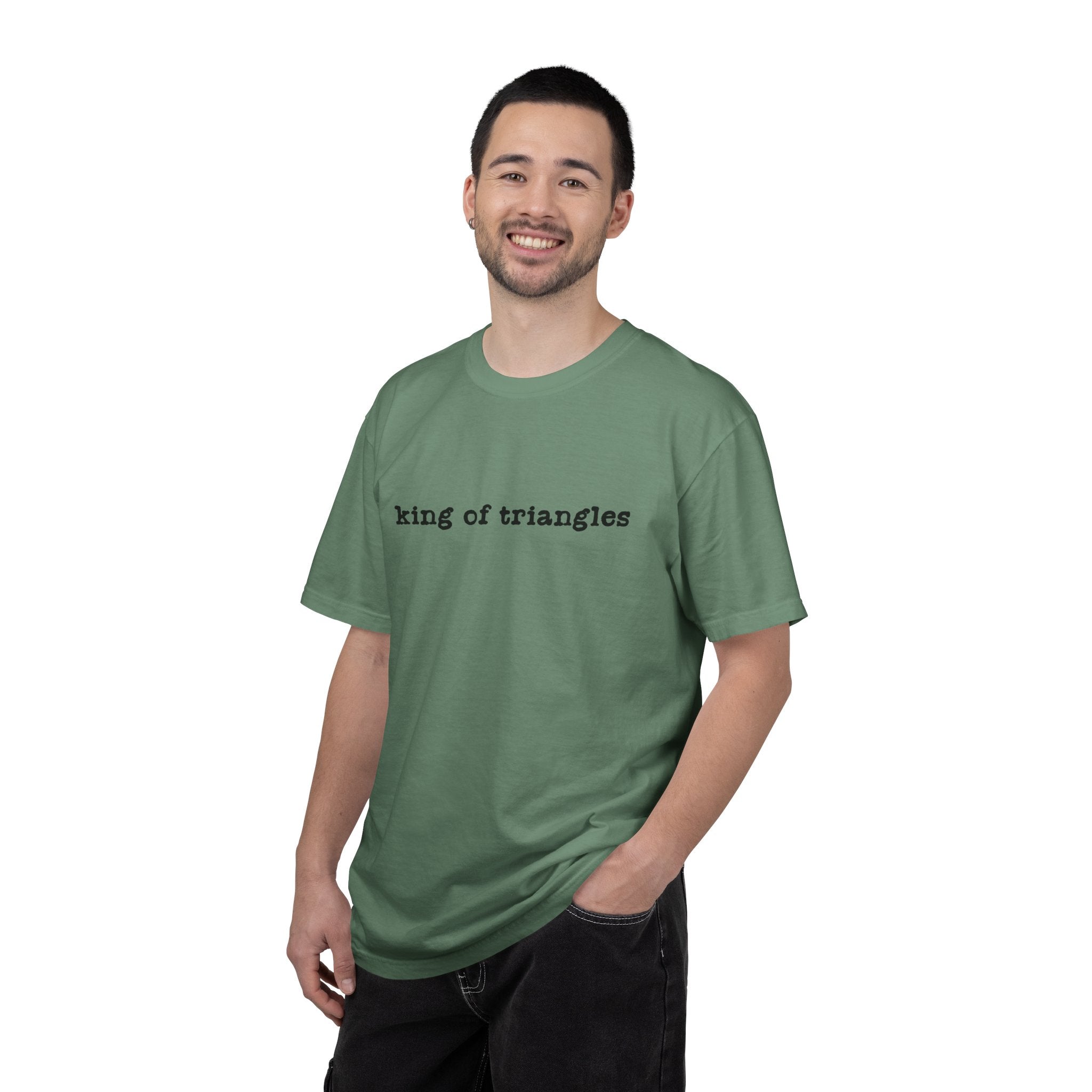 King of Triangles T-Shirt — Minimalist Graphic Tee