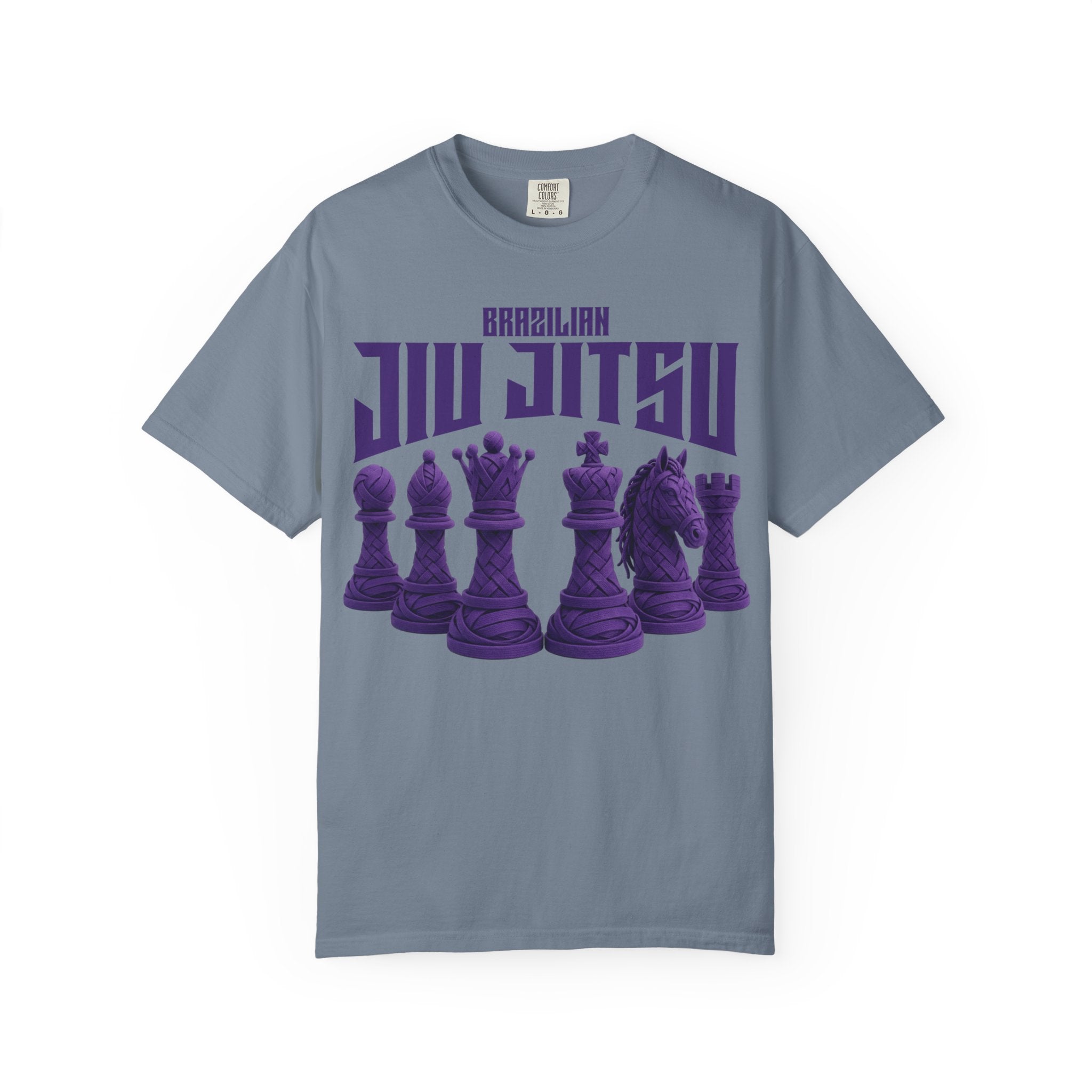 Brazilian Jiu-Jitsu Chess Pieces T-Shirt - purple