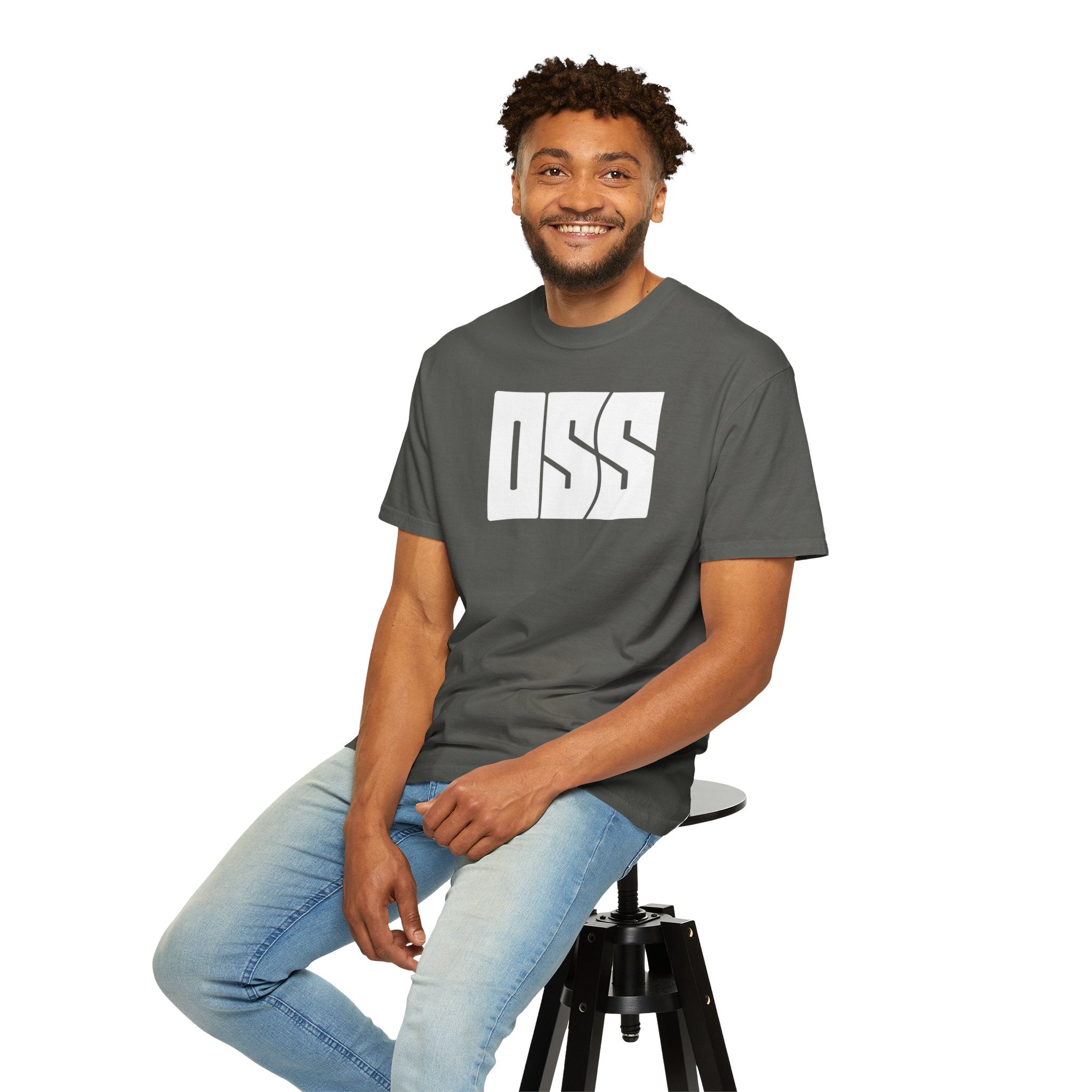Oss brazilian jiu jitsu text graphic tee