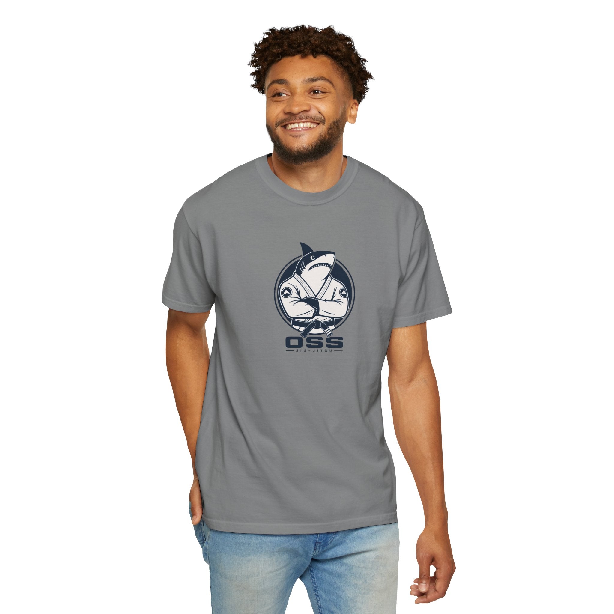 Jiu Jitsu Shark Logo Tee - OSS Graphic T-Shirt