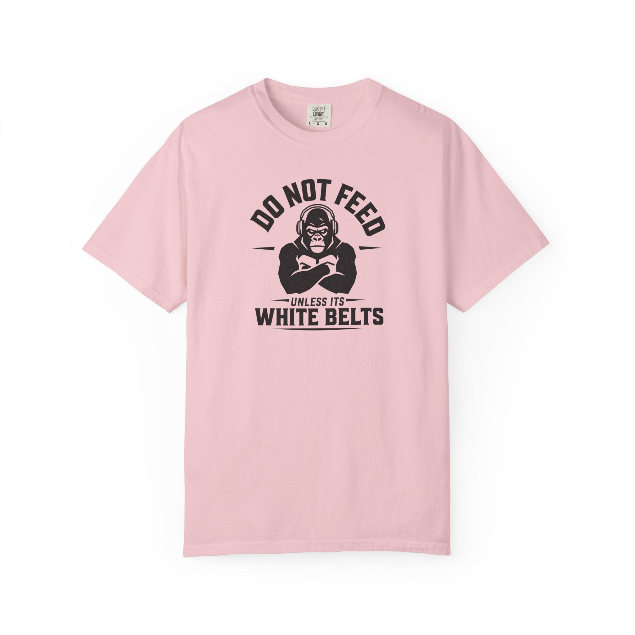 Do not feed unless its white belts - gorilla graphic tee