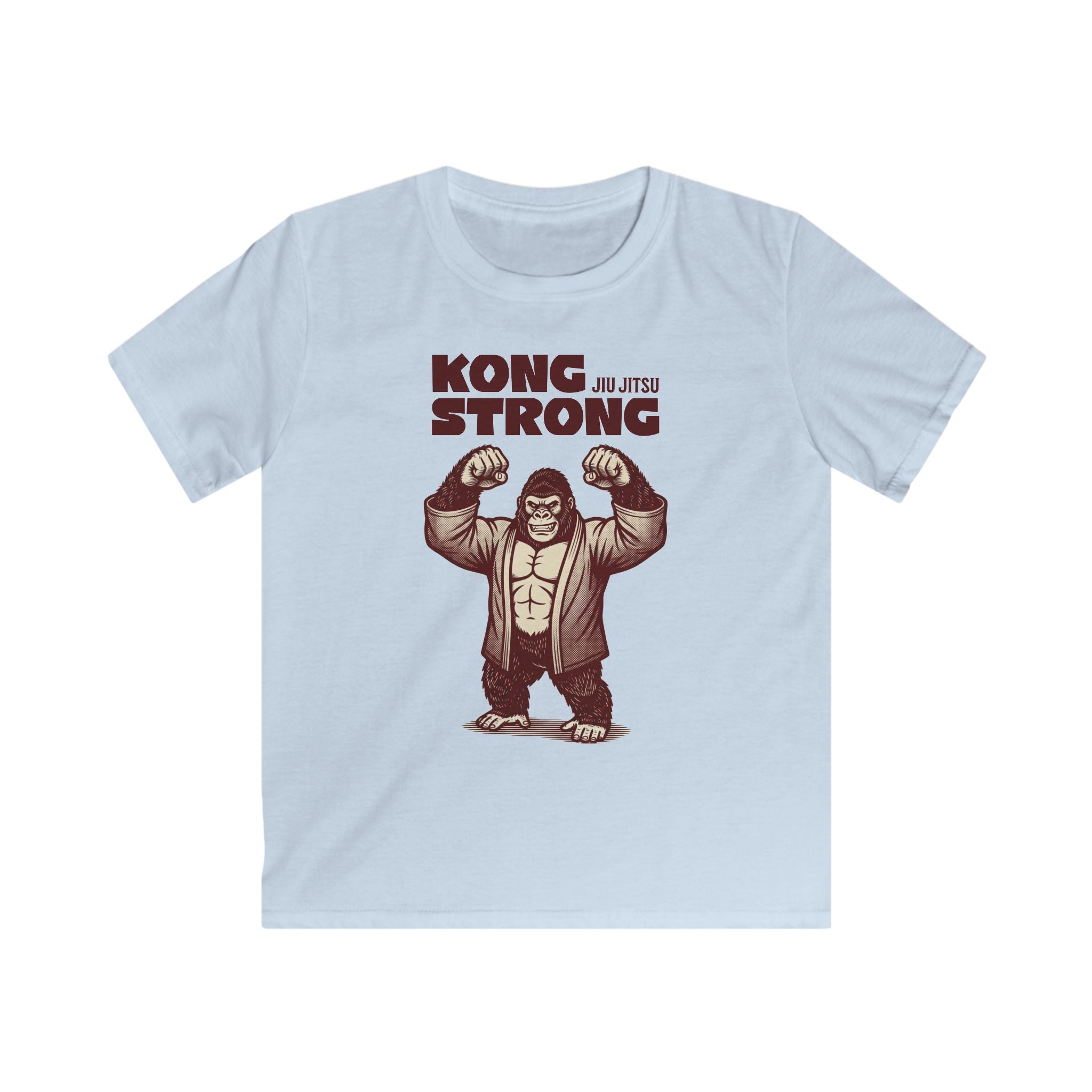 Kong Strong Gorilla Illustration Kids Tee | Brazilian Jiu Jitsu
