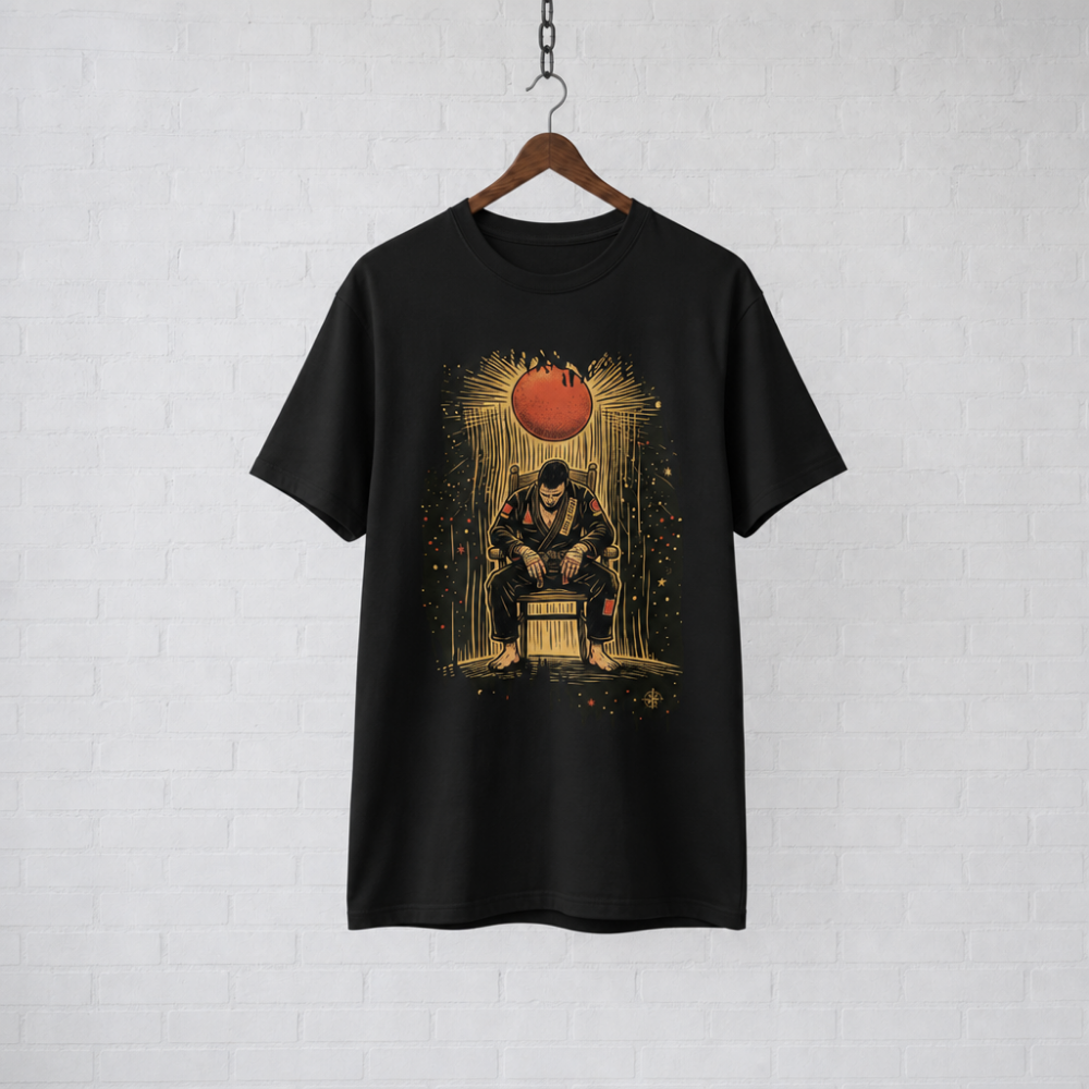 The Rising Sun Warrior: Brazilian Jiu-Jitsu Illustrated Tee