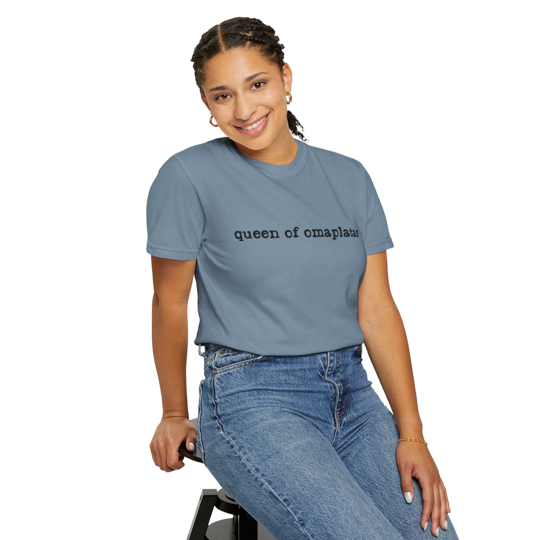 Queen of omaplatas T-Shirt — Minimal Text Graphic Tee