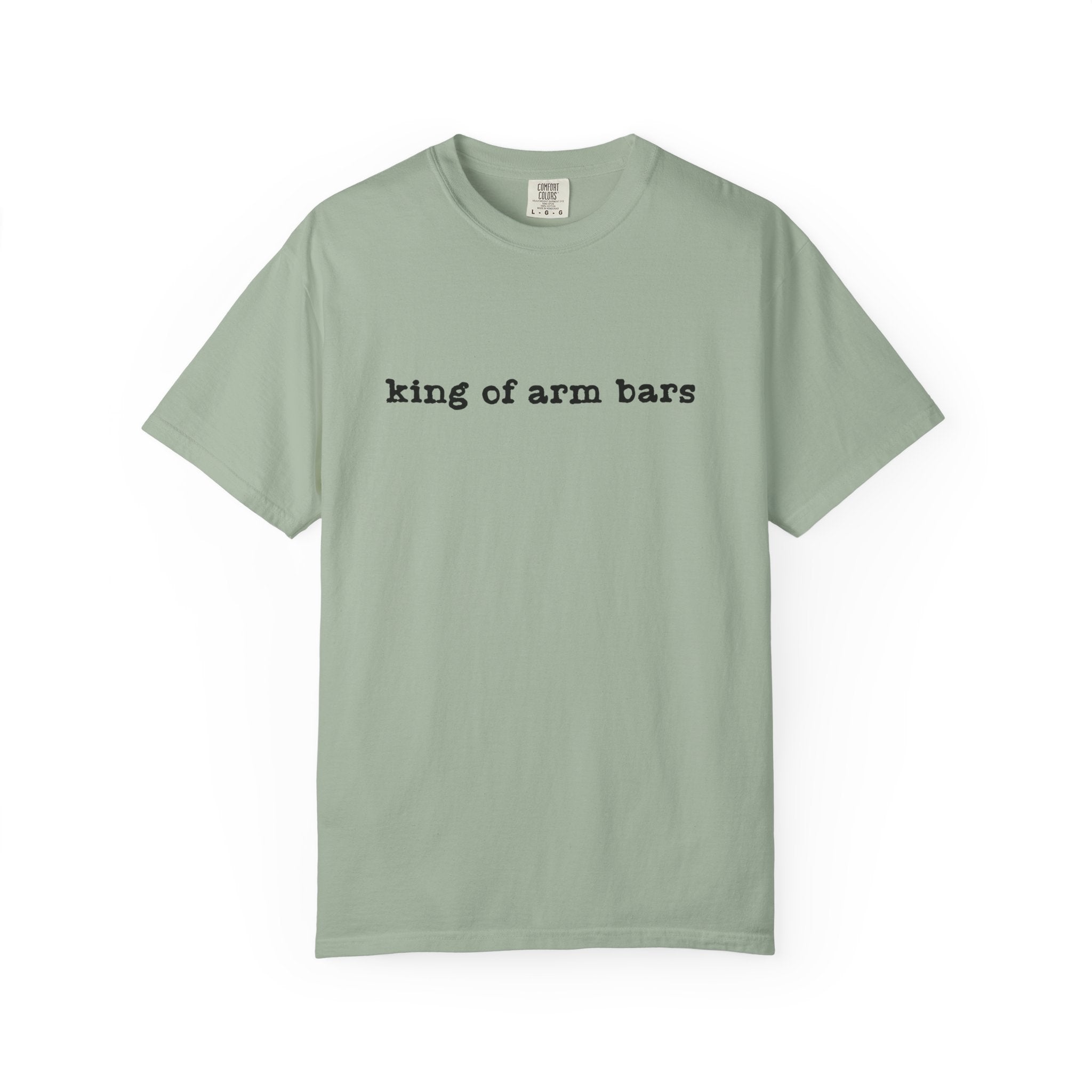 King of Arm Bars T-Shirt — Minimal Text Graphic Tee