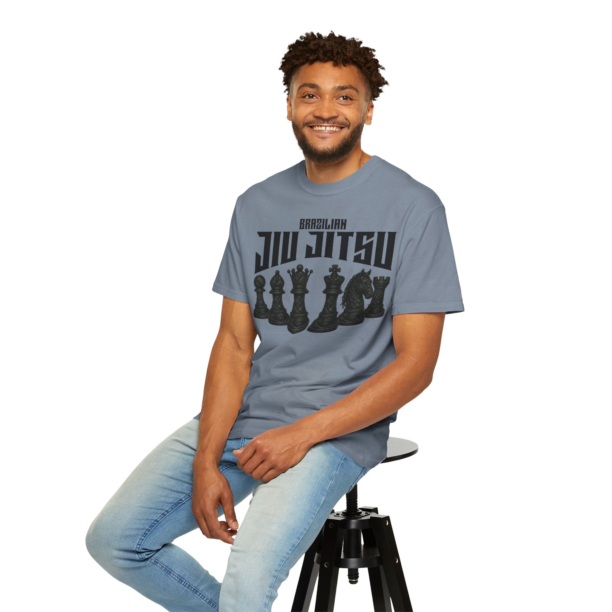 Brazilian Jiu-Jitsu Chess Pieces T-Shirt - black