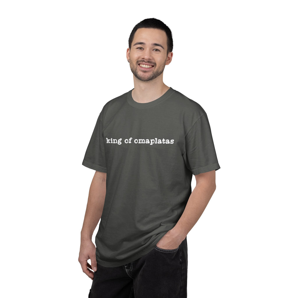 King of Omaplatas T-Shirt — Minimal Text Graphic Tee