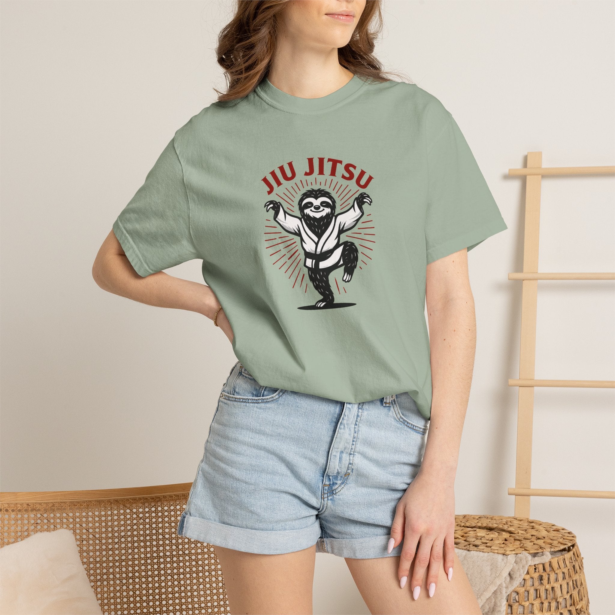 Jiu Jitsu Posing Sloth T-Shirt