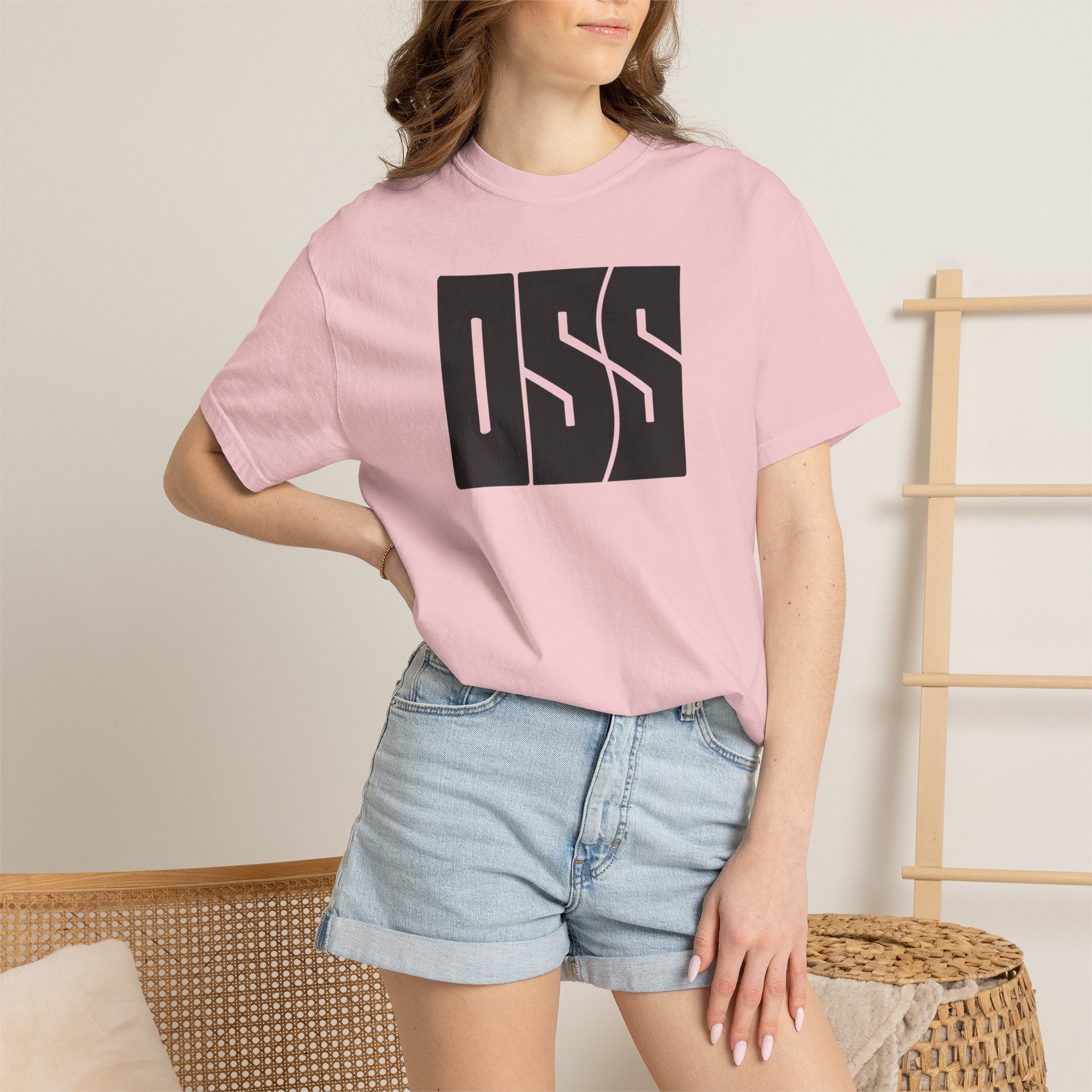Oss brazilian jiu jitsu text graphic tee