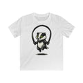 Playful Badger Jumping BJJ Belt Rope Graphic - Kids Tee