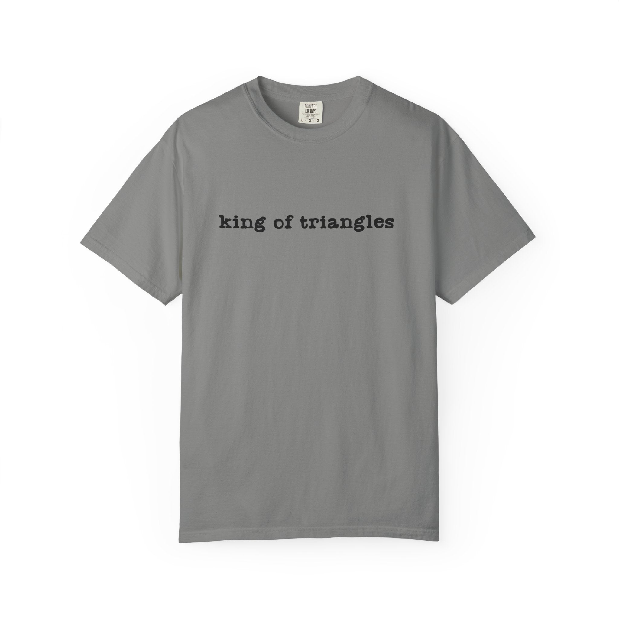 King of Triangles T-Shirt — Minimalist Graphic Tee