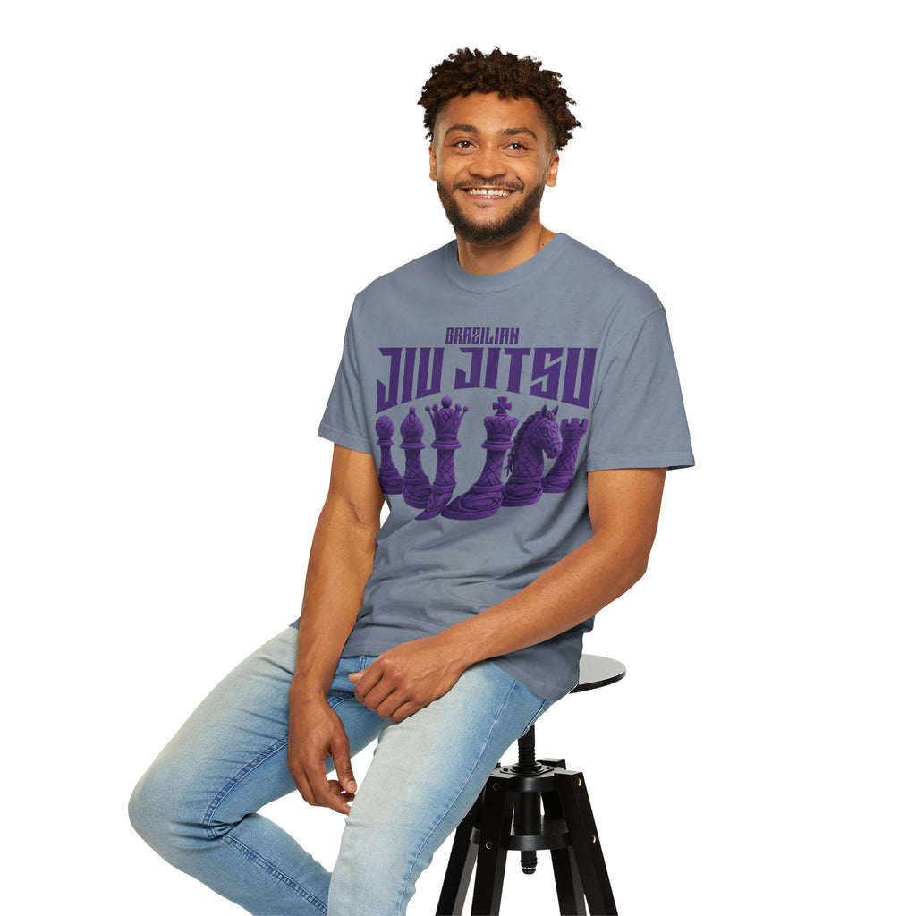 Brazilian Jiu-Jitsu Chess Pieces T-Shirt - purple