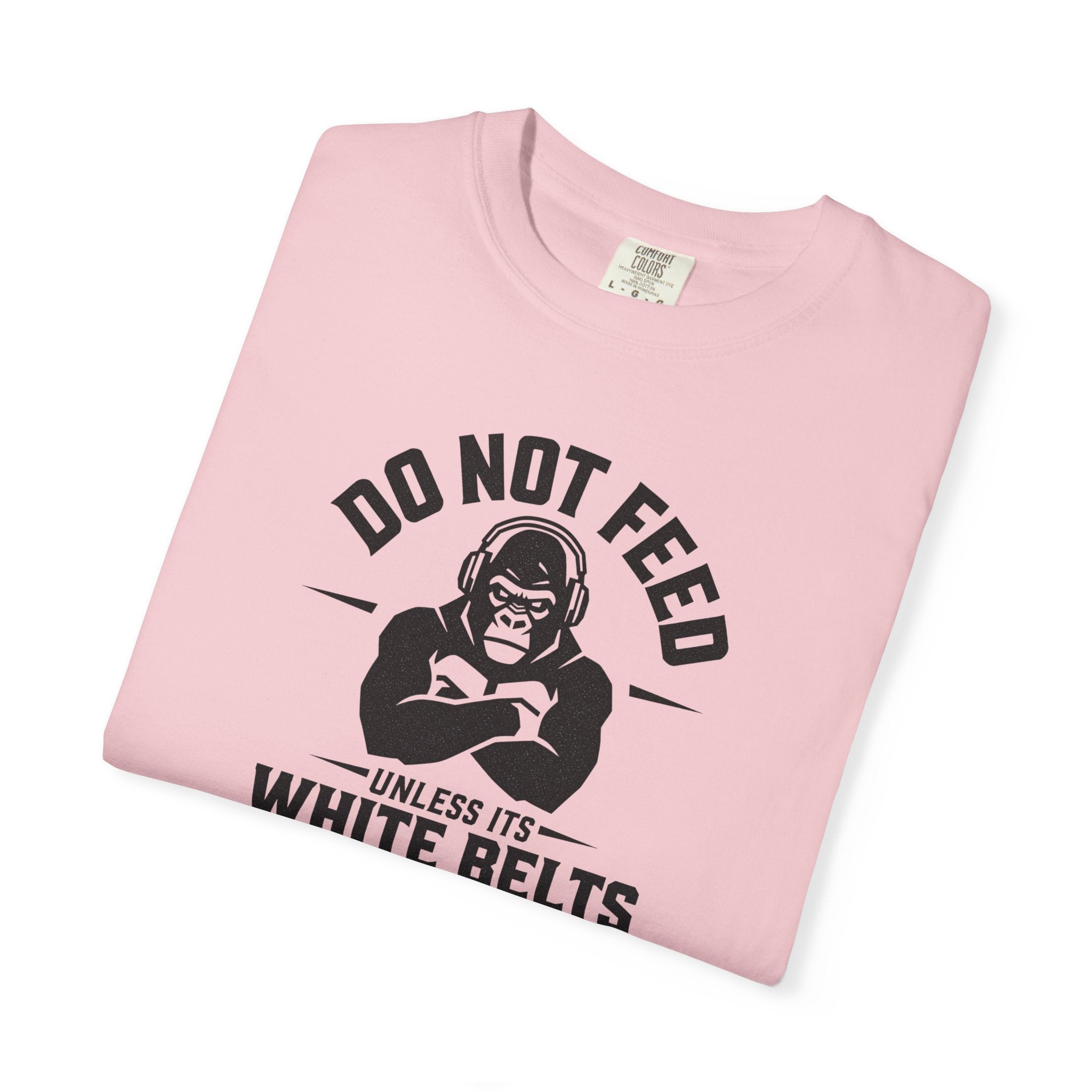 Do not feed unless its white belts - gorilla graphic tee