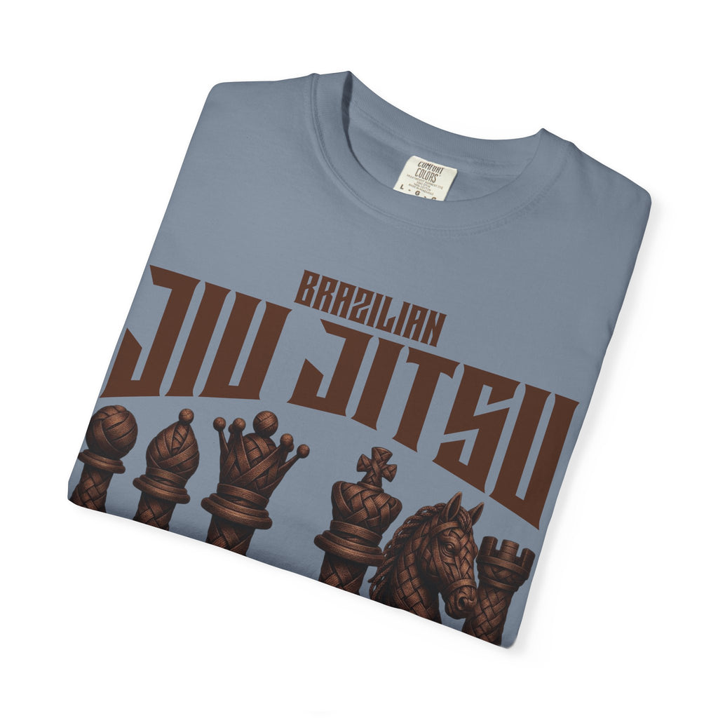 Brazilian Jiu-Jitsu Chess Pieces T-Shirt - brown