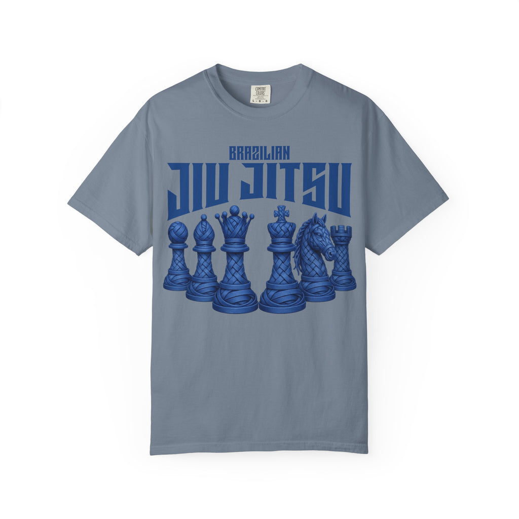 Brazilian Jiu-Jitsu Chess Pieces T-Shirt - Blue