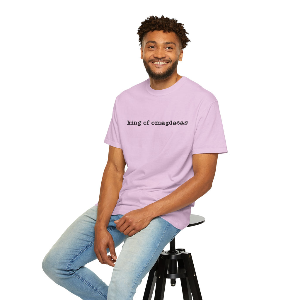 King of Omaplatas T-Shirt — Minimal Text Graphic Tee