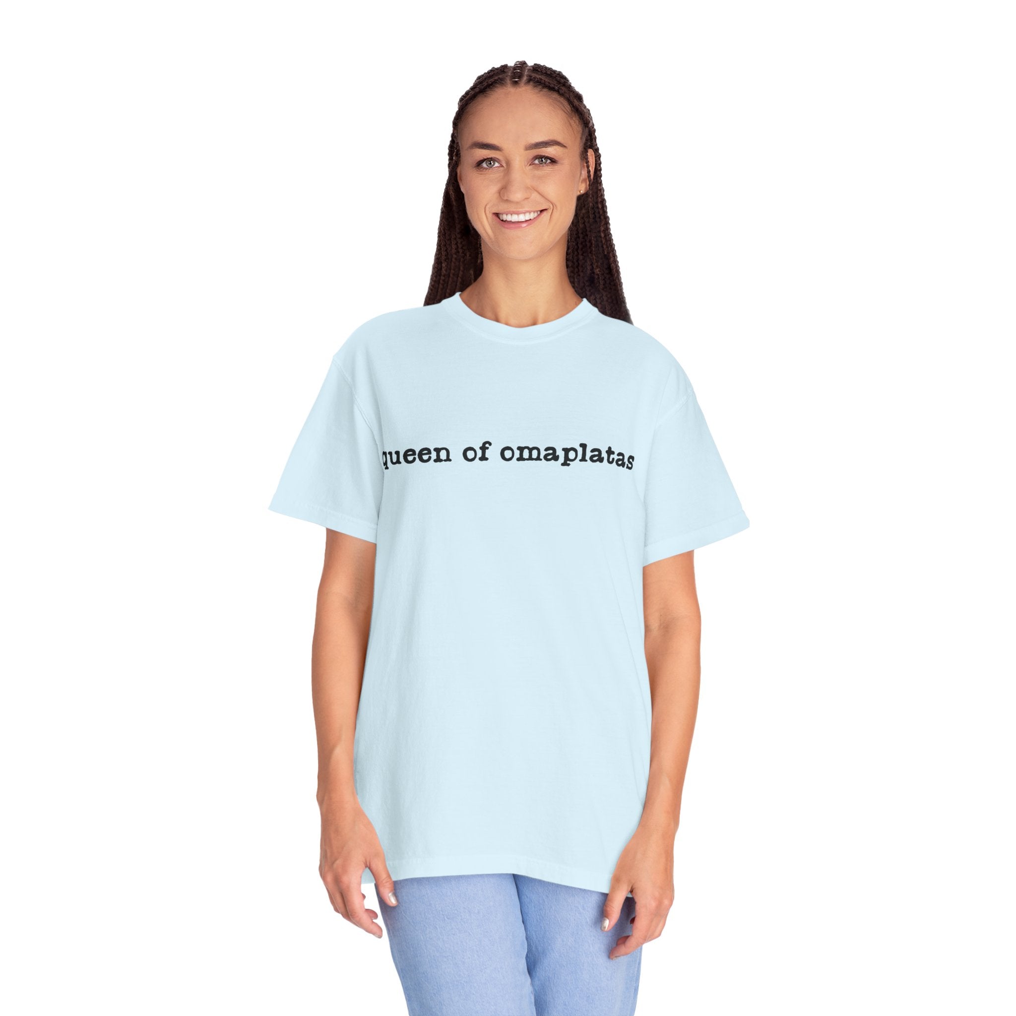 Queen of omaplatas T-Shirt — Minimal Text Graphic Tee