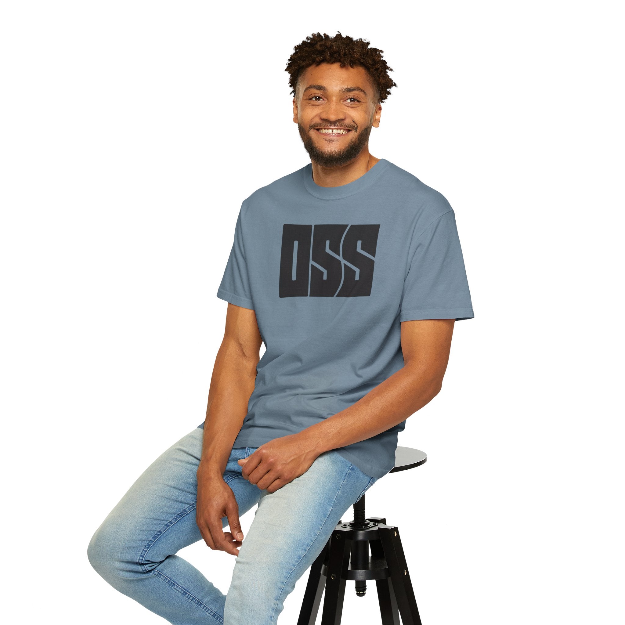 Oss brazilian jiu jitsu text graphic tee
